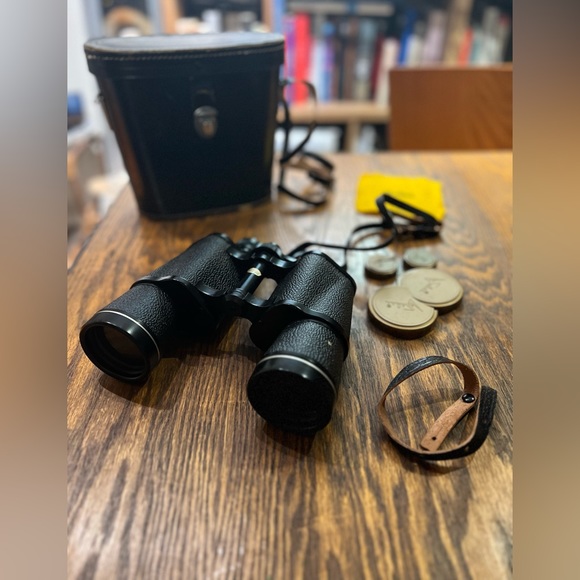 Other Vintage Selsi Lightweight Amber Coated Binoculars 2 X 50 With